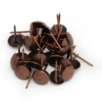 Гвозди ТУНДРА, декоративные, обивочные, 10&times;18.5 мм, медь, 100 шт.