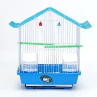 Клетка для птиц укомплектованная Bd-1/1d, 30&times;23&times;39 см, голубая