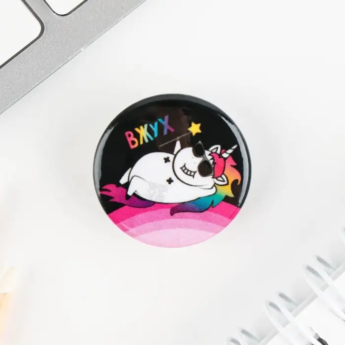 Значок металлический , закатной «Треш персонажи», 25 мм, МИКС Значок металлический , закатной «Треш персонажи», 25 мм, МИКС