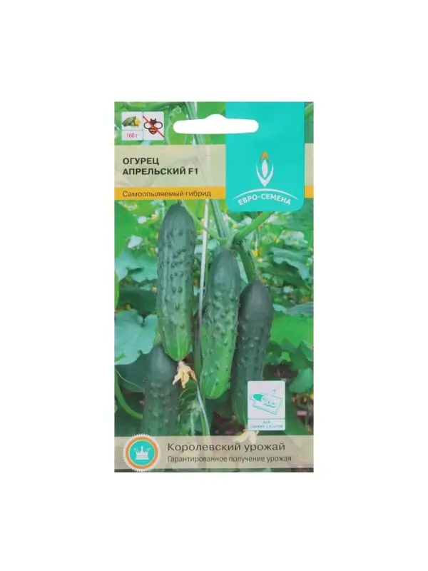 Семена Огурец Апрельский F1 цв/п 0,25 гр., партенокарпический Семена Огурец Апрельский F1 цв/п 0,25 гр., партенокарпический