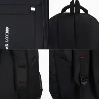 Рюкзак &laquo;СПОРТ&raquo;, со светоотражающими элементами, 37&times;17&times;54 см, 2 отдела, 3 кармана, чёрный