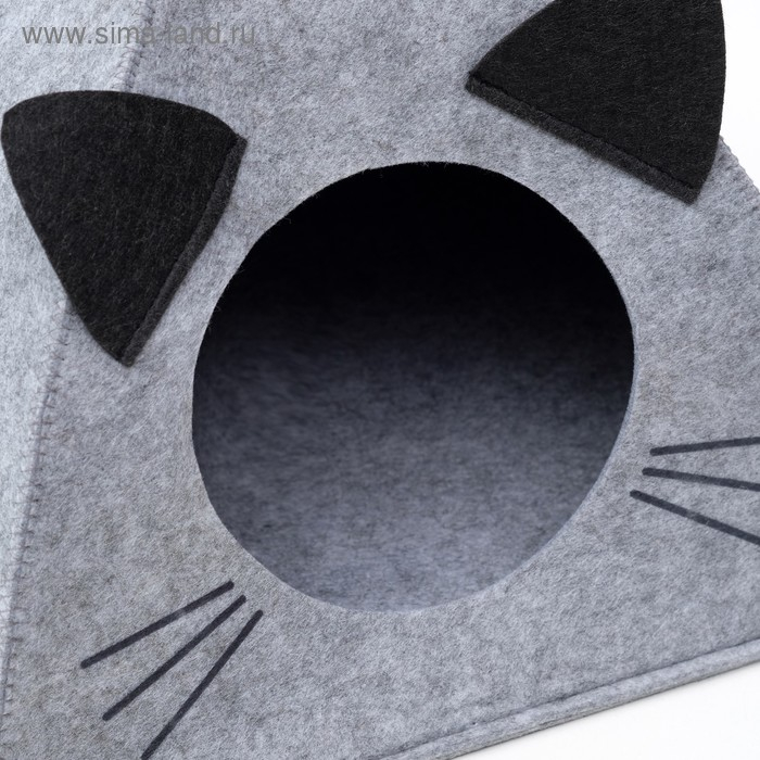 Домик для животных из войлока  Домик для животных из войлока "Палатка ушастая", 38 х 28 х 38 см