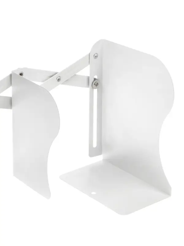 Подставка для книг раздвижная 3 отделения, металл, белая