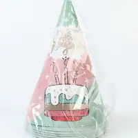 Набор колпаков праздничных «С Днём рождени», 6 шт Набор колпаков праздничных «С Днём рождени», 6 шт