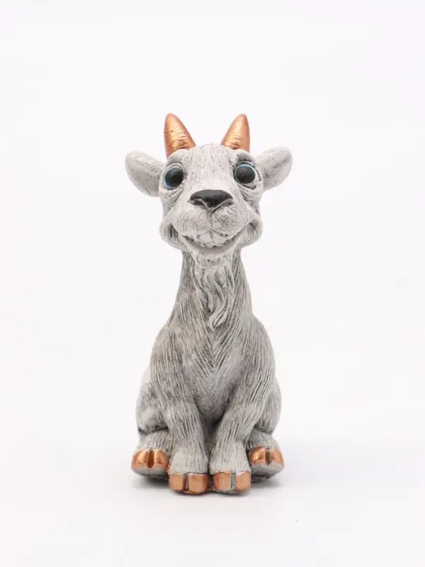 Фигурка декоративная &laquo;Козел Буян&raquo;, неокрашенный, 8&times;3&times;4 см, серая