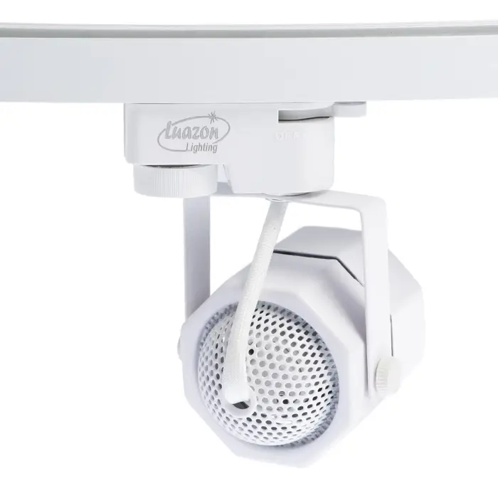 Трековый светильник Luazon Lighting под лампу Gu10, восьмигранный, белый
