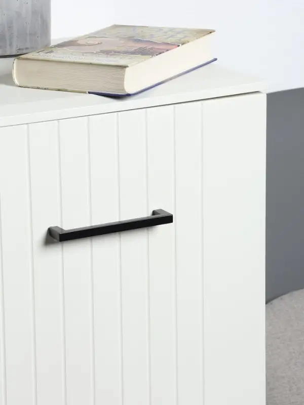 Ручка-скоба CAPPIO SQUARE RSC007, алюминий, м/о 128 мм, цвет черный