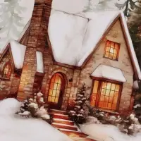 Открытка &laquo;Уюта и тепла в новом году&raquo;, дом, 12&times;18 см