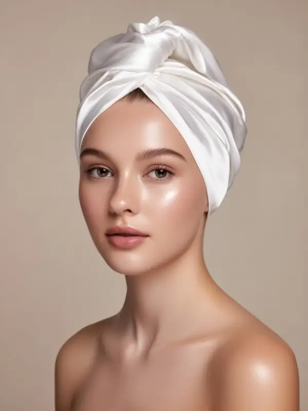 Чалма - тюрбан для волос MINAKU, 25&times;68 см, тенсель, белая