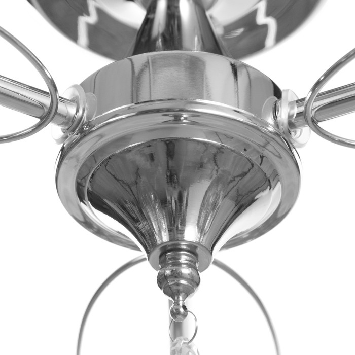 Люстра Люстра "Эйприл" 3х40Вт Е27 Хром 51х51х24см