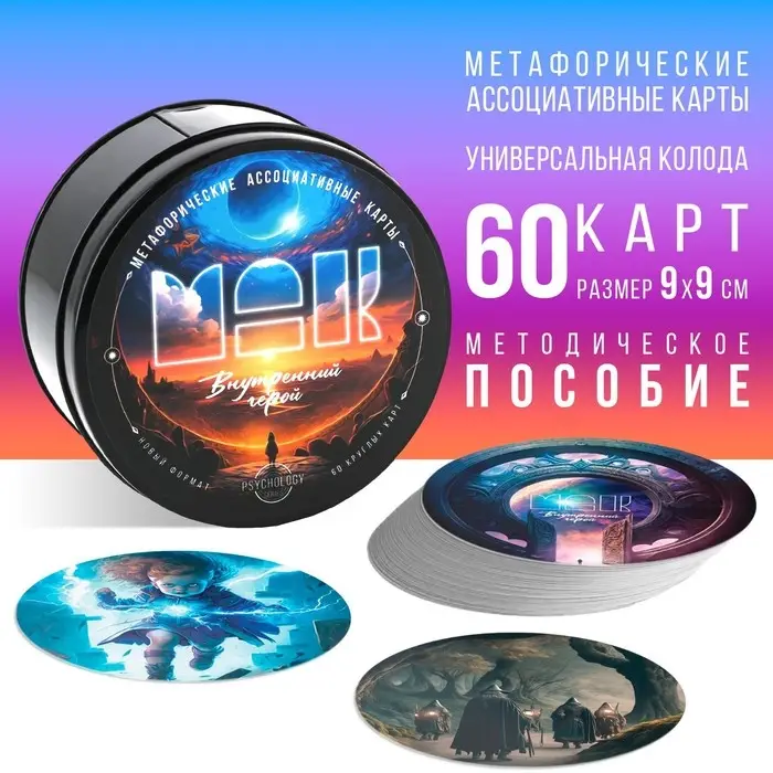 Метафорические ассоциативные карты &laquo;Внутренний герой&raquo;, 60 карт (9&times;9 см), 16+
