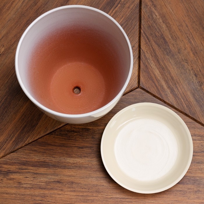 Набор горшков Набор горшков "Глянец бутон" жемчуг, 4 предмета 1 / 2 / 3,8 / 5,4 л