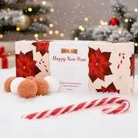 Бомбочки для ванны Happy New Year, аромат сладкая карамель, набор 12 шт. &times; 20 г, URAL LAB