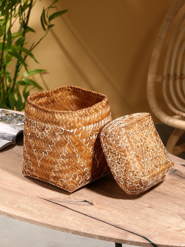 Корзинка плетеная Корзинка плетеная "Морокко" 17х17х25 см