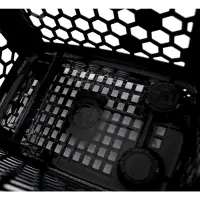 Корзина-тележка пластиковая 80 л, с 1 пластиковой ручкой, чёрная