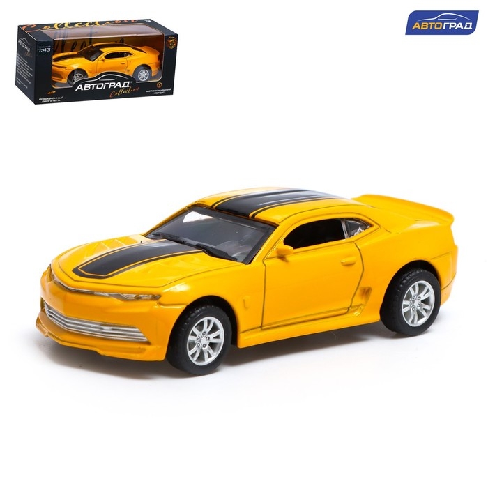 Машина металлическая «Гонка», инерционная, масштаб 1:43, цвет жёлтый Машина металлическая «Гонка», инерционная, масштаб 1:43, цвет жёлтый