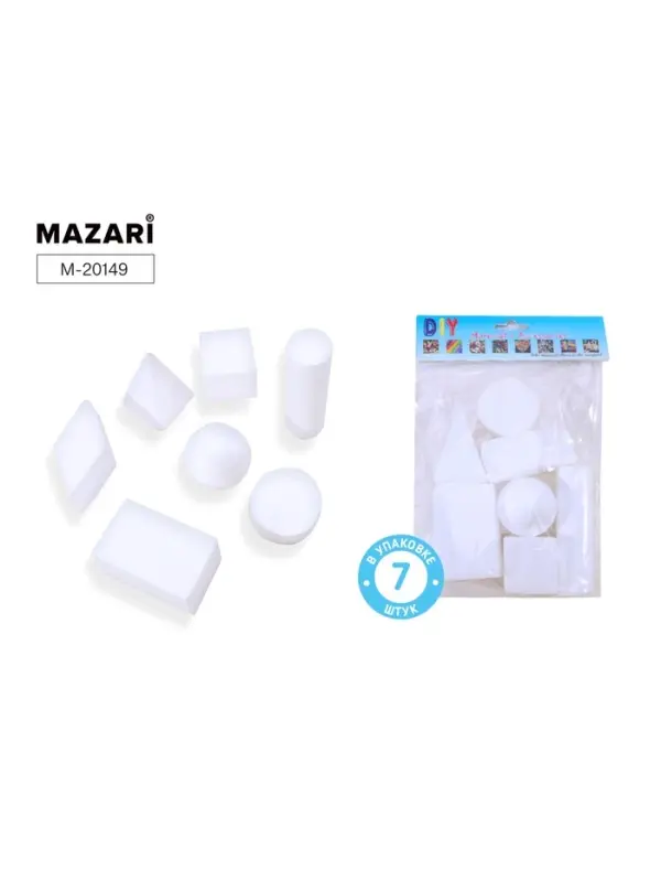 Заготовки для декорирования &laquo;Геометрические фигуры из пенопласта&raquo;, полистирол, 7 шт.