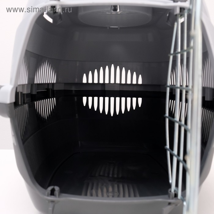 Переноска для животных до 12 кг  Переноска для животных до 12 кг "Пижон" 49х33х32см, металлическая дверь, серая