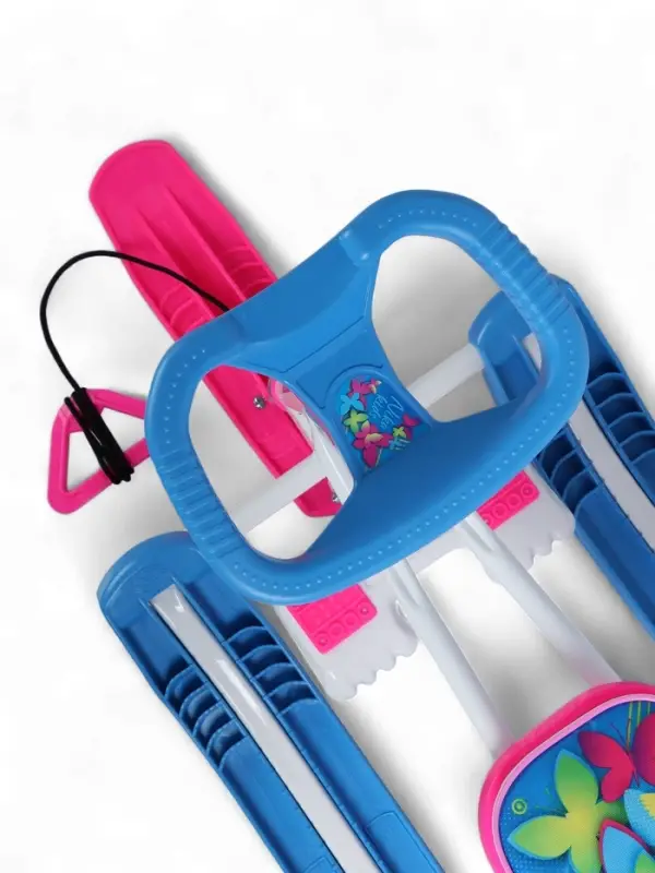 Снегокат "Тимка спорт 1+" с бабочками 3D ТС1+/БО