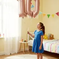 Воздушный шар фольгированный 40" &laquo;Цифра 0&raquo;, нежно - розовый