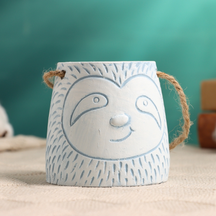 Кашпо "Небесный ленивец" 8х8х8см