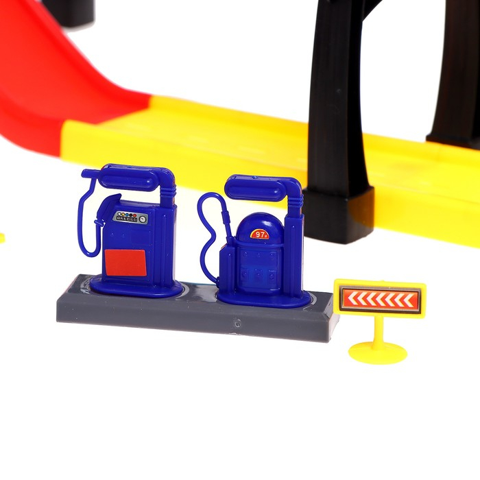 Гараж &laquo;Мегапаркинг&raquo;, 3 металлические машины, аксессуары