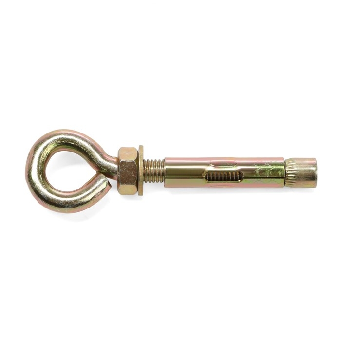 Анкерный болт СТРОЙБАТ, с кольцом, оцинкованный, 12x70 мм Анкерный болт СТРОЙБАТ, с кольцом, оцинкованный, 12x70 мм