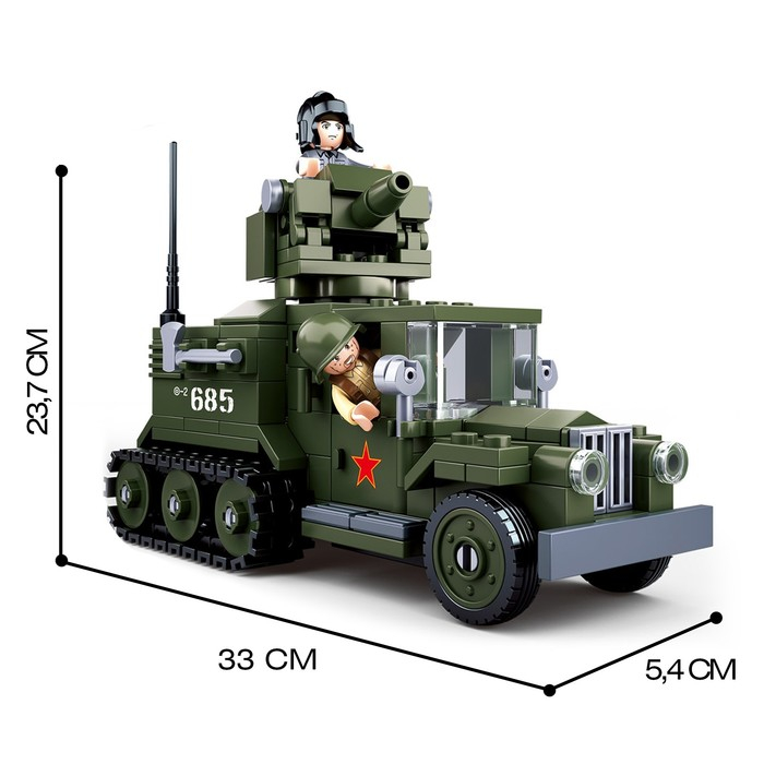 Конструктор Армия ВОВ «Боевой грузовик», 243 детали Конструктор Армия ВОВ «Боевой грузовик», 243 детали
