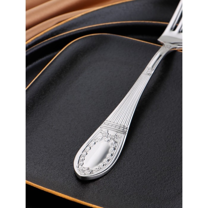 Вилка столовая «Беркли», h=20,6 см, толщина 3 мм, цвет серебряный