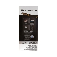 Фен-щетка Rowenta Magic Nature CF7826F0, 1200Вт, 2 скорости, 2 режима, чёрно-золотистый