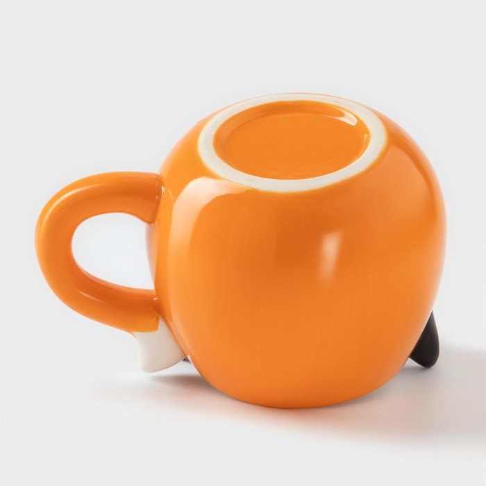 Кружка керамическая &laquo;Лисёнок&raquo;, 520 мл, цвет оранжевый