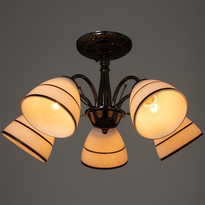 Люстра Люстра "Аннеди" 5хЕ27 40Вт антрацит 55х55х35 см BayerLux