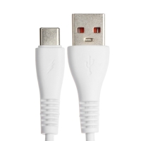 Кабель ONE DEPOT S01T, Type-C - USB, 2.4 А, 1 м, белый