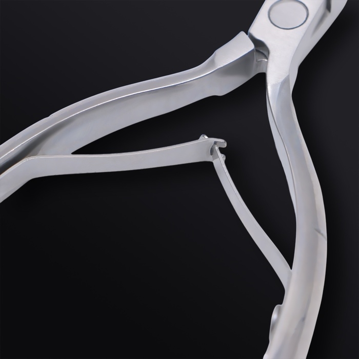 Кусачки маникюрные для кутикулы «Premium», двойная пружина, 11,5 см, длина лезвия - 8 мм, цвет серебристый