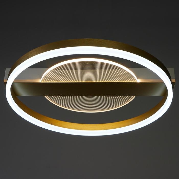 Люстра с ПДУ 1343/2 LED 100Вт 3000-6000К золото 52х50х9 см BayerLux