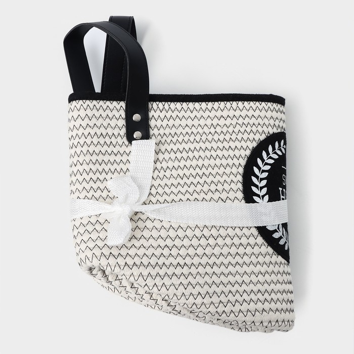 Корзина для хранения LaDо́m Sweet home, ручное плетение, 31×31×24 см, цвет белый Корзина для хранения LaDо́m Sweet home, ручное плетение, 31×31×24 см, цвет белый