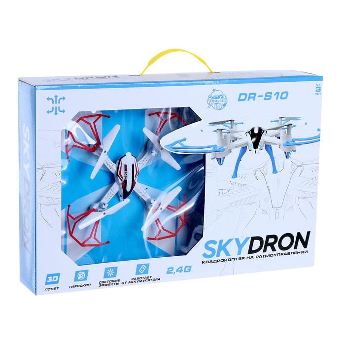 Квадрокоптер радиоуправляемый SKYDRONE, работает от аккумулятора, цвет красный Квадрокоптер радиоуправляемый SKYDRONE, работает от аккумулятора, цвет красный