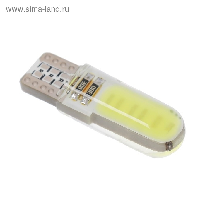 Автолампа светодиодная Cartage, T10, 12 В, 2 COB, свет белый Автолампа светодиодная Cartage, T10, 12 В, 2 COB, свет белый
