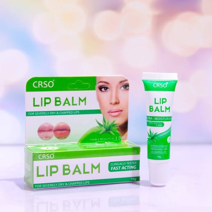 Бальзам-мазь для губ с алоэ вера, заживляющая Бальзам-мазь для губ с алоэ вера, заживляющая