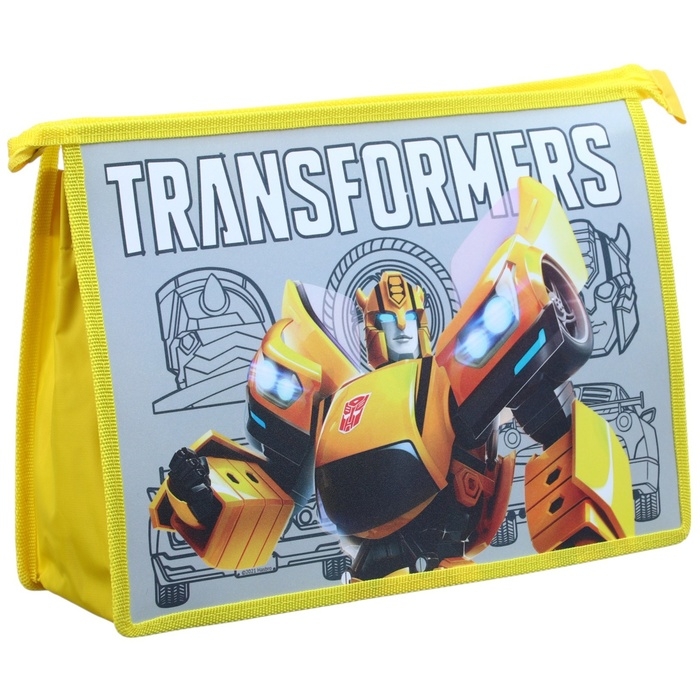 Папка пластиковая А4, на молнии, Трансформеры Папка пластиковая А4, на молнии, Трансформеры