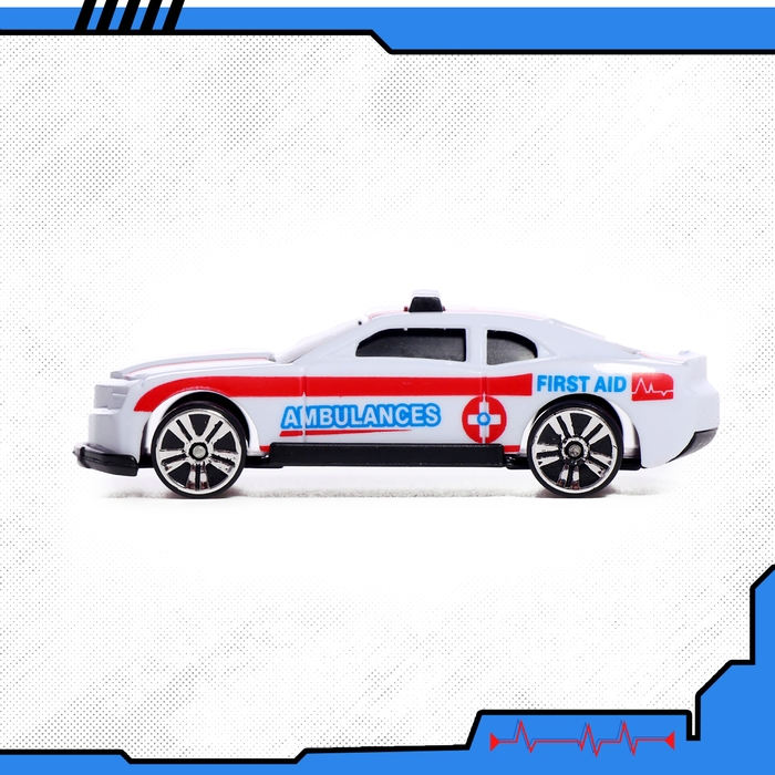 Набор машин «Скорая помощь», 5 штук Набор машин «Скорая помощь», 5 штук