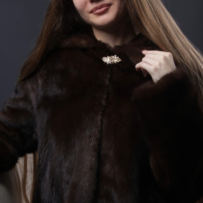 Декоративная застёжка «Листок», 5,1 × 2,3 см, цвет золотой Декоративная застёжка «Листок», 5,1 × 2,3 см, цвет золотой