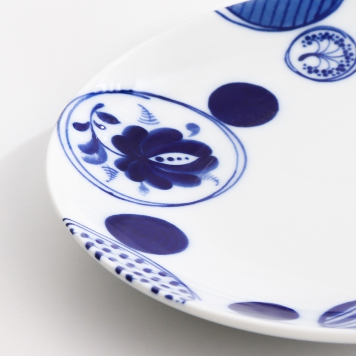 Тарелка Тарелка "Романс мозаика", д-175мм, нео гжель