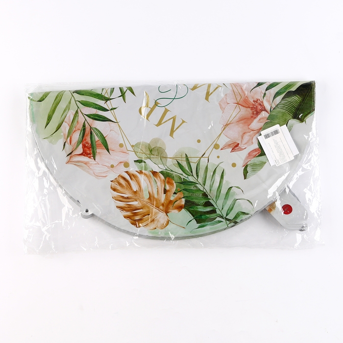 Воздушный шар фольгированный 18" Mr&Mrs, круг, набор 50 шт.