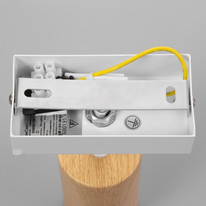 Спот Спот "Идиго" 1x25Вт GU10 Белый, дерево 10х17х16см