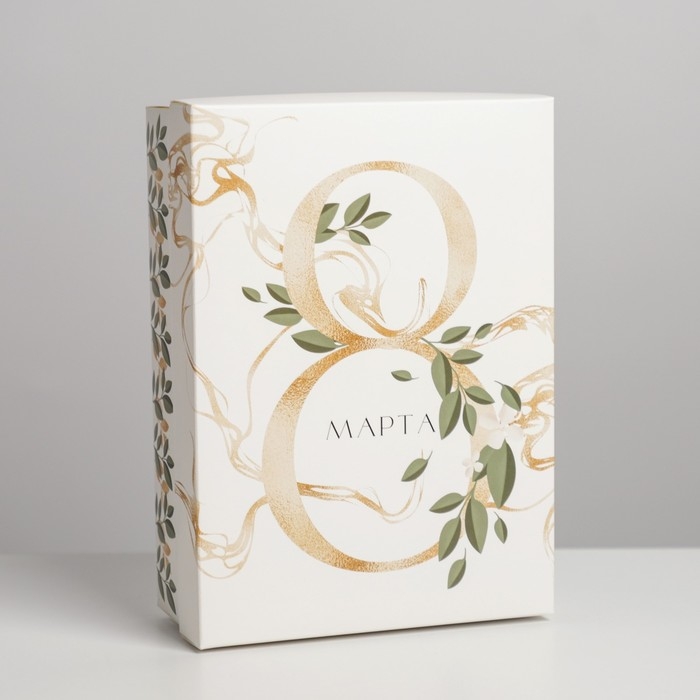 Коробка подарочная складная, упаковка, «8 марта», 21 х 15 х 7 см Коробка подарочная складная, упаковка, «8 марта», 21 х 15 х 7 см