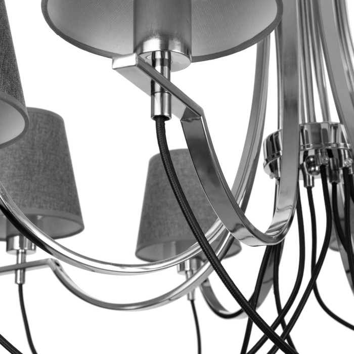 Люстра 2794/8 E27 40Вт хром 80х80х32 см BayerLux Люстра 2794/8 E27 40Вт хром 80х80х32 см BayerLux