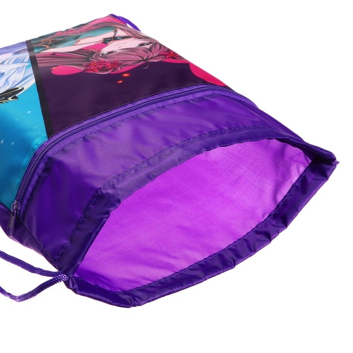 Мешок для обуви с карманом 420 х 340 мм, Calligrata МСО-7С, (мягкий полиэстер, плотность 210D)  Мешок для обуви с карманом 420 х 340 мм, Calligrata МСО-7С, (мягкий полиэстер, плотность 210D) "Аниме"