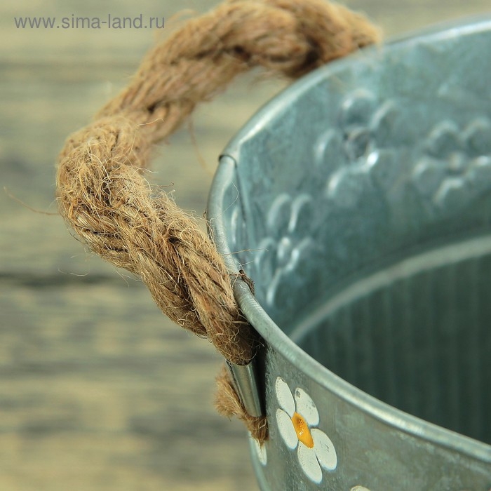 Кашпо  Кашпо "Ведерко Фрейя" 15х15х15см