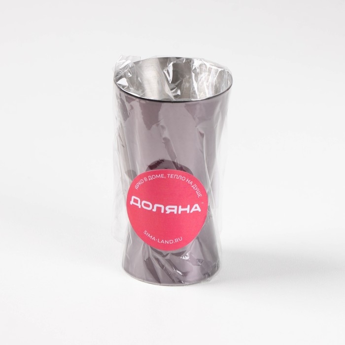 Джиггер Доляна «Металлик», 15/30 мл, нержавеющая сталь, цвет тёмно-серый